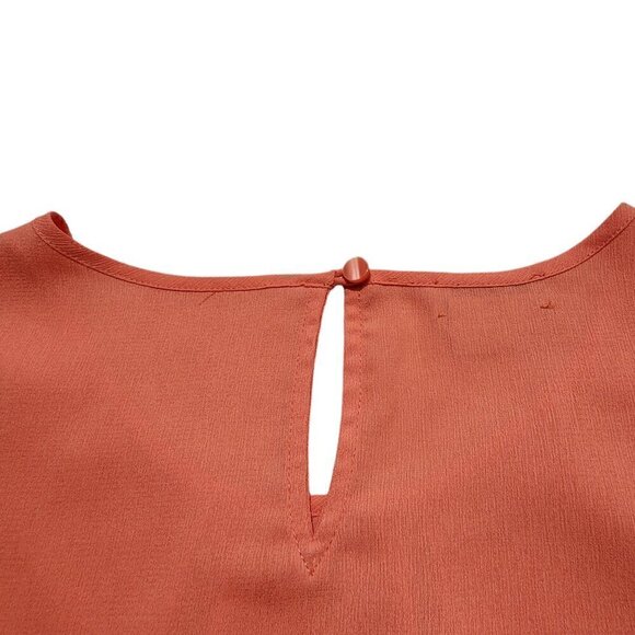 Van Heusen Womens Blouse 3/4 Sleeve Solid Peach Size‎ M - Picture 9 of 11